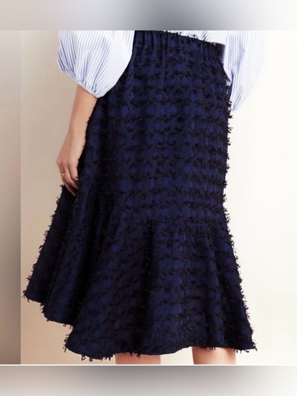 Maeve Miranda eyelash fringe midi skirt, XS - Picture 2 of 8